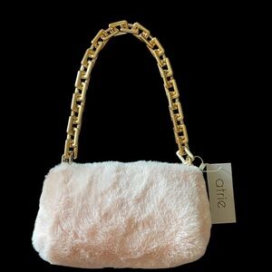 NWT-ATRIE-PINK PLUSH HANDBAG